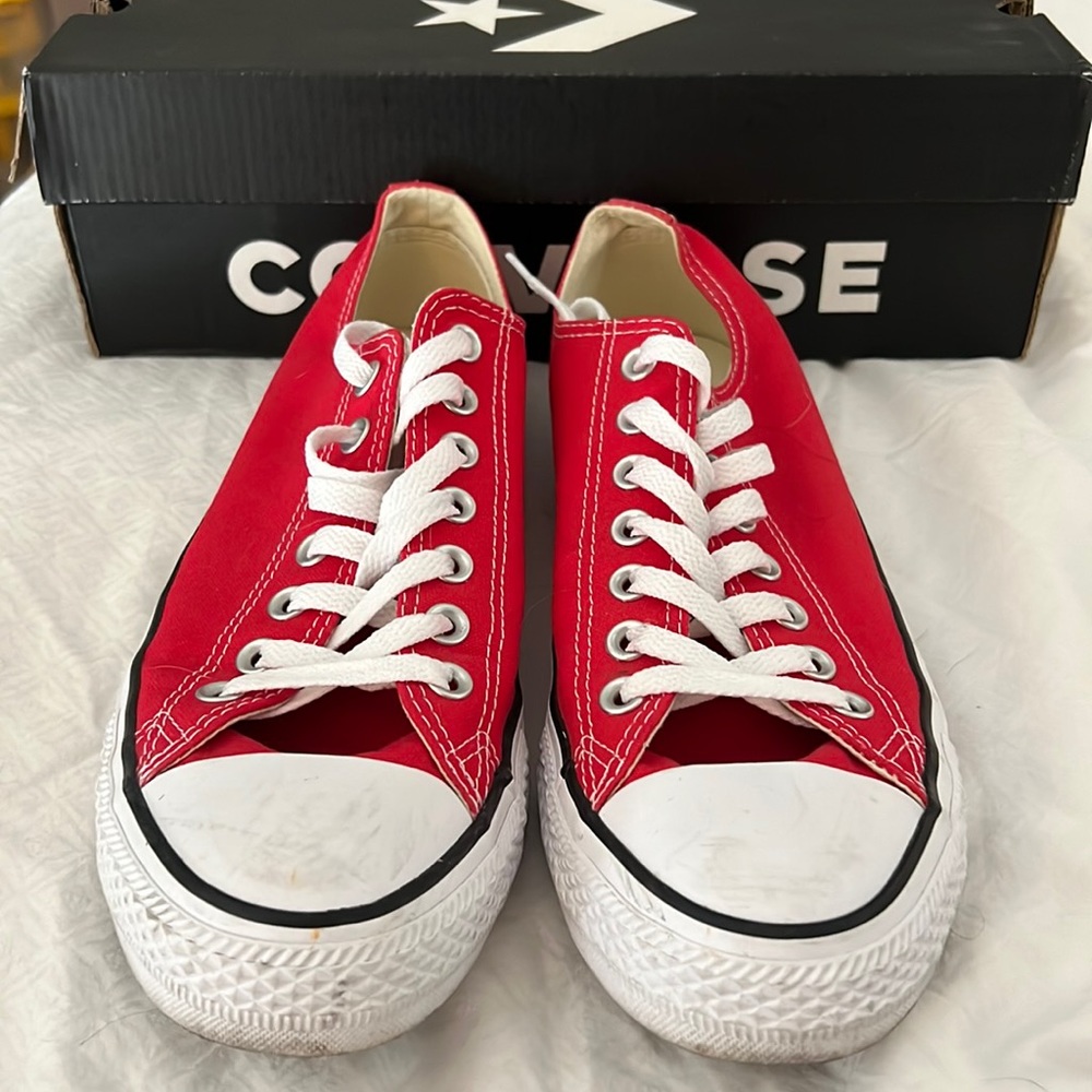 Converse Unisex - RED, Mens 9/ Women 11